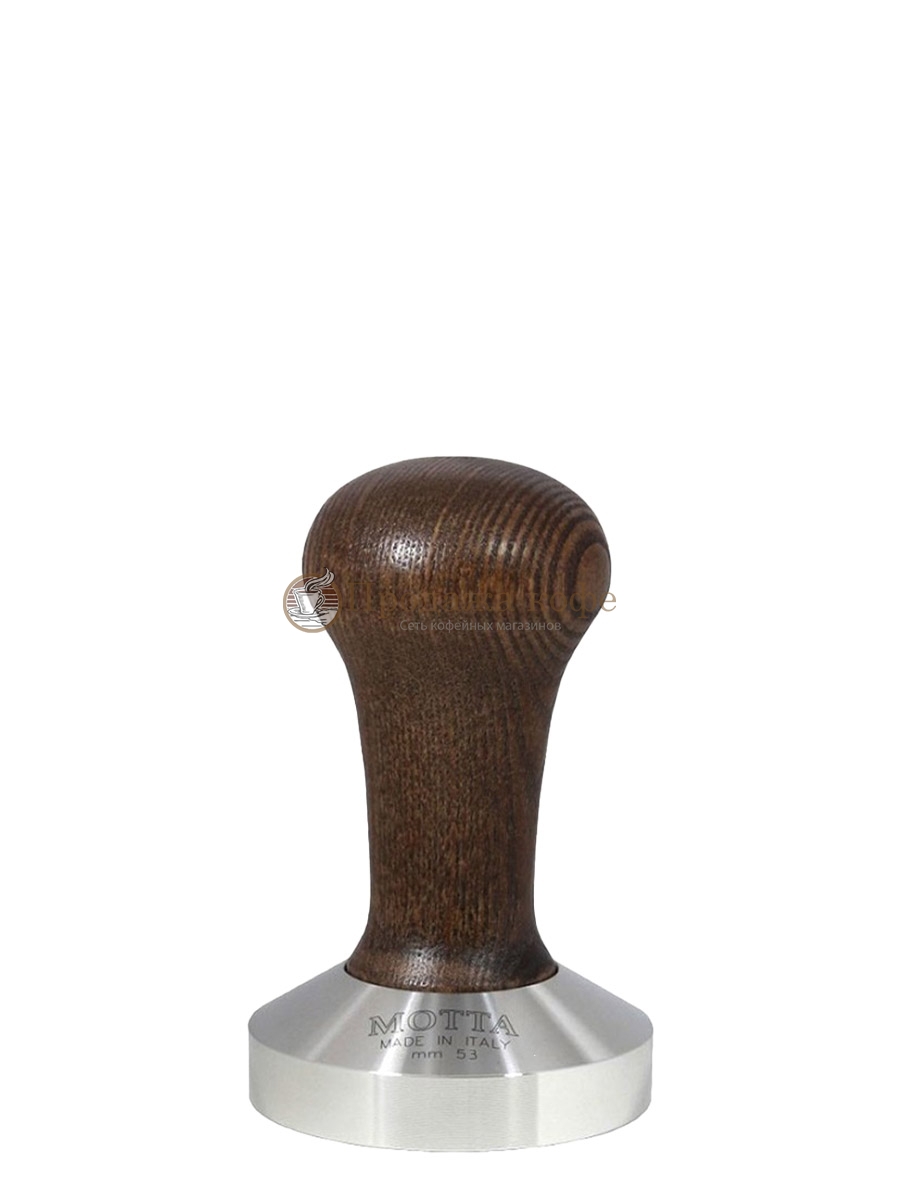 Темпер MOTTA, стальной с деревянной ручкой коричневый, основание 53 мм