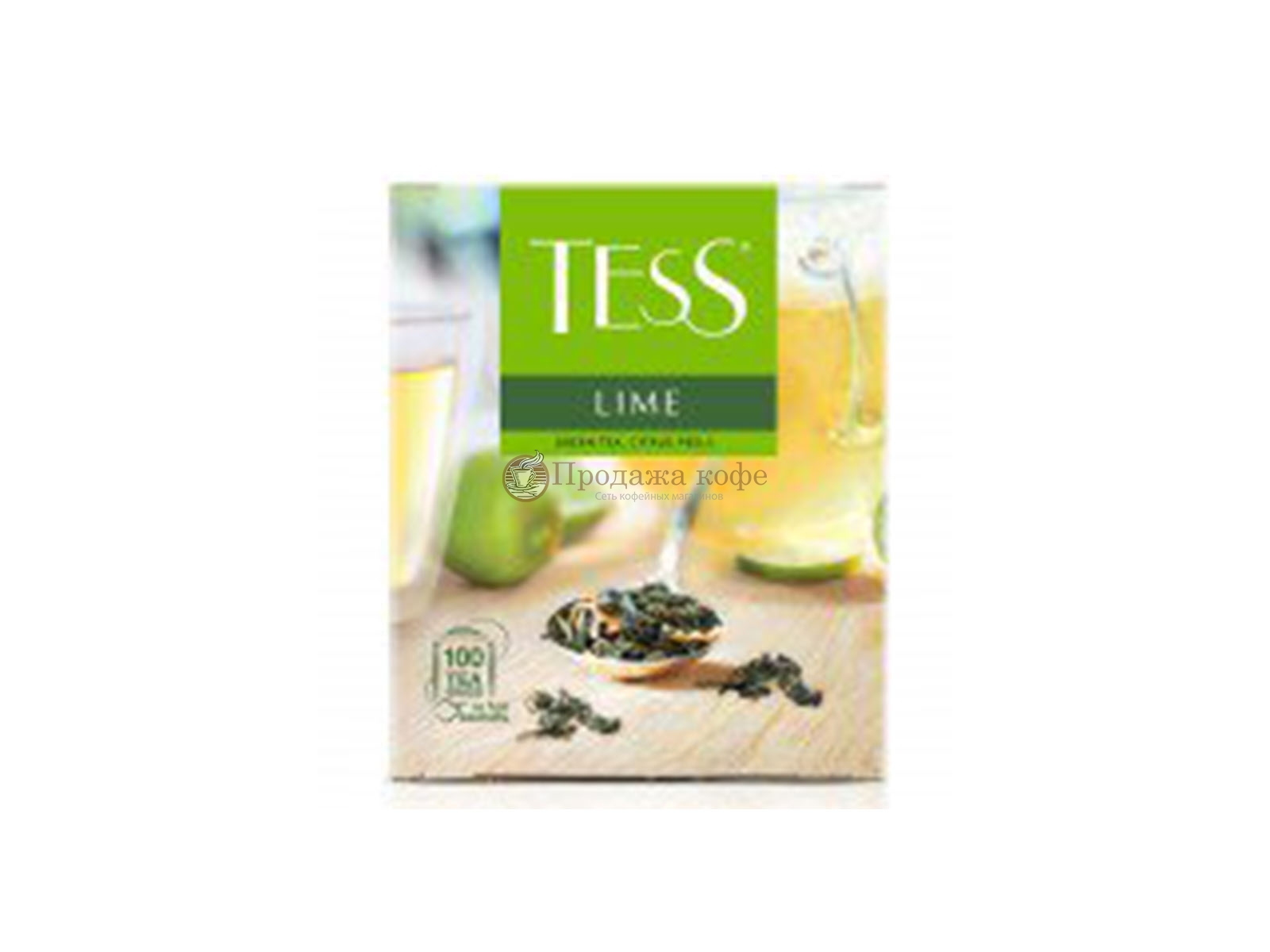 Чай TESS (Тесс) Lime зеленый пакетированный, 100 шт/уп