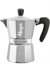 Кофеварка гейзерная Bialetti Aeternum Allegra SILVER (3 чашки)