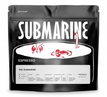Кофе в зернах Red Submarine, эспрессо 200 гр., вакуумная упаковка